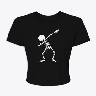   Dabbing Skeleton Women's Crop Top