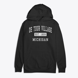De Tour Village Michigan Classic Established Premium Cotton Hoodie