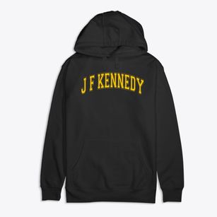 J F Kennedy Learning Center Varsity Arch Premium Cotton Hoodie