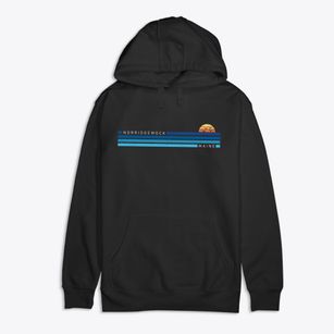 Norridgewock Maine Water View Premium Cotton Hoodie
