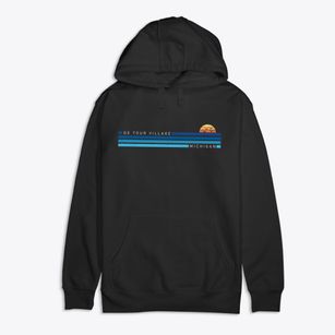 De Tour Village Michigan Water View Premium Cotton Hoodie