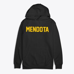 Mendota Minnesota Classic Block Premium Cotton Hoodie