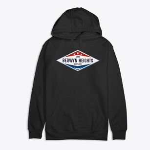 Berwyn Heights Maryland Diamond Star Premium Cotton Hoodie
