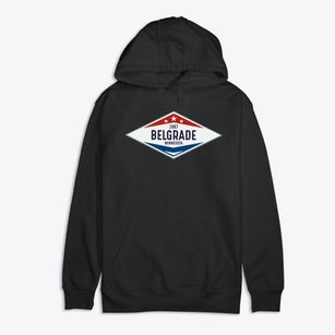 Belgrade Minnesota Diamond Star Premium Cotton Hoodie