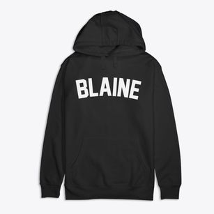 Blaine Maine Classic Curve Premium Cotton Hoodie