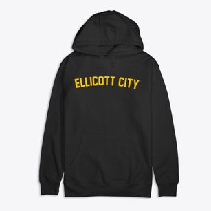 Ellicott City Maryland Classic Curve Premium Cotton Hoodie
