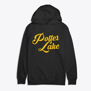 Potter Lake Wisconsin Vintage Team Premium Cotton Hoodie