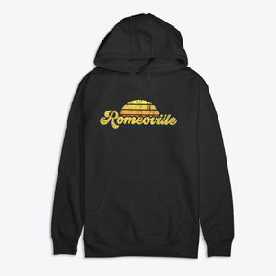 Romeoville Illinois Sublime Sunset Premium Cotton Hoodie