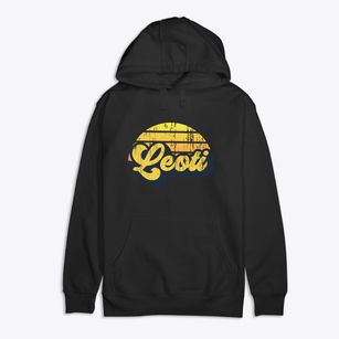 Leoti Kansas Sublime Sunset Premium Cotton Hoodie