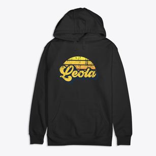 Leola South Dakota Sublime Sunset Premium Cotton Hoodie