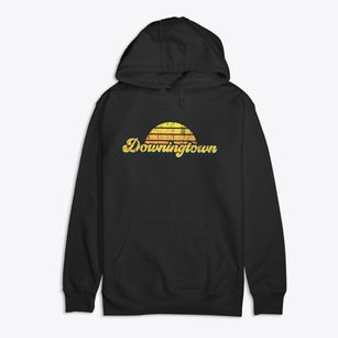 Downingtown Pennsylvania Sublime Sunset Premium Cotton Hoodie