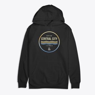Central City Iowa Color Fade Premium Cotton Hoodie