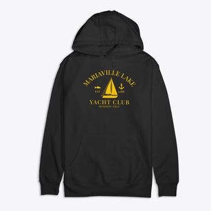 Mariaville Lake New York Yacht Club Premium Cotton Hoodie