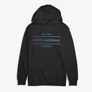 North Lauderdale Florida Horizon Premium Cotton Hoodie