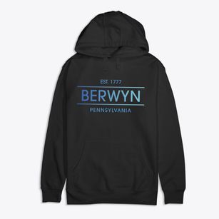 Berwyn Pennsylvania Horizon Premium Cotton Hoodie
