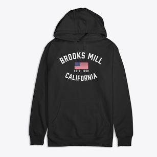 Brooks Mill California Patriot Premium Cotton Hoodie