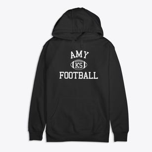 Amy Kansas Football Premium Cotton Hoodie
