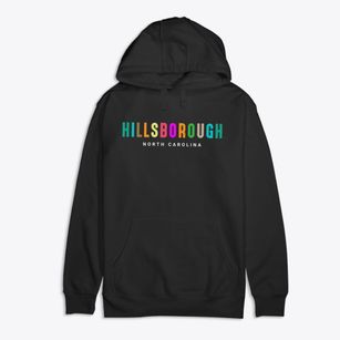 Hillsborough North Carolina Color Pop Premium Cotton Hoodie