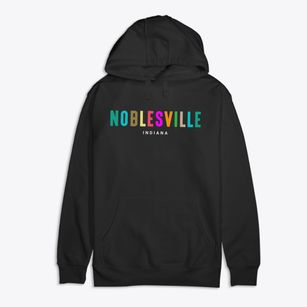 Noblesville Indiana Color Pop Premium Cotton Hoodie