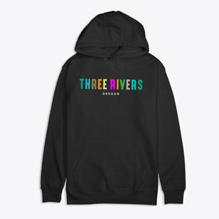 Three Rivers Oregon Color Pop Premium Cotton Hoodie