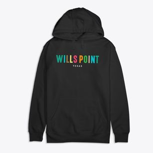 Wills Point Texas Color Pop Premium Cotton Hoodie