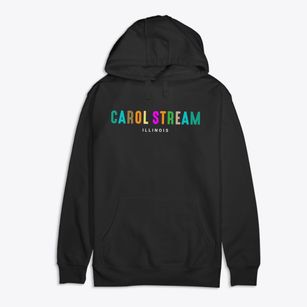 Carol Stream Illinois Color Pop Premium Cotton Hoodie