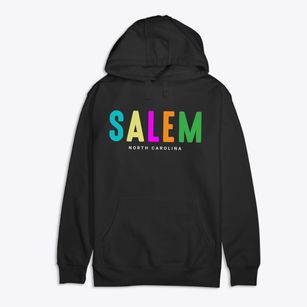 Salem North Carolina Color Pop Premium Cotton Hoodie