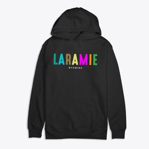 Laramie Wyoming Color Pop Premium Cotton Hoodie