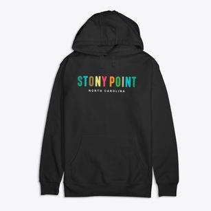 Stony Point North Carolina Color Pop Premium Cotton Hoodie