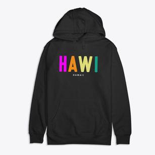 Hawi Hawaii Color Pop Premium Cotton Hoodie