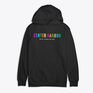 Center Harbor New Hampshire Color Pop Premium Cotton Hoodie