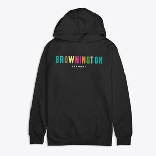 Brownington Vermont Color Pop Premium Cotton Hoodie