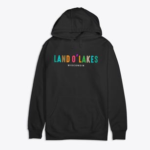 Land O'lakes Wisconsin Color Pop Premium Cotton Hoodie