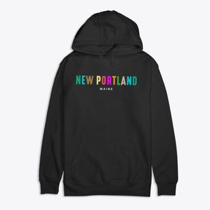 New Portland Maine Color Pop Premium Cotton Hoodie