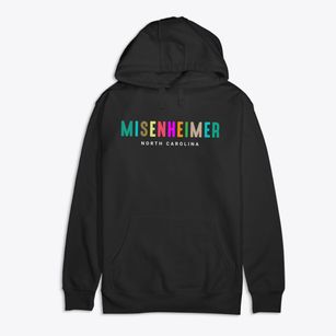 Misenheimer North Carolina Color Pop Premium Cotton Hoodie