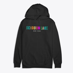 Schroon Lake New York Color Pop Premium Cotton Hoodie