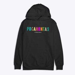 Pocahontas Virginia Color Pop Premium Cotton Hoodie