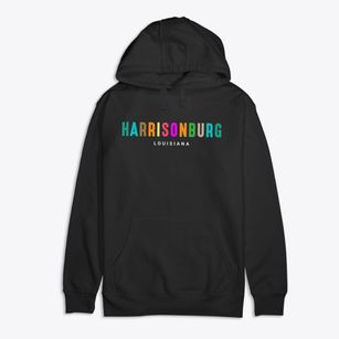 Harrisonburg Louisiana Color Pop Premium Cotton Hoodie