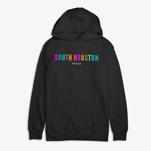 South Houston Texas Color Pop Premium Cotton Hoodie