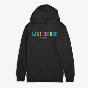 Lake George Minnesota Color Pop Premium Cotton Hoodie