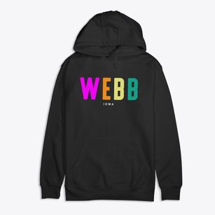 Webb Iowa Color Pop Premium Cotton Hoodie