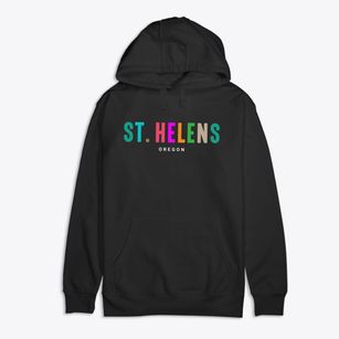 St. Helens Oregon Color Pop Premium Cotton Hoodie