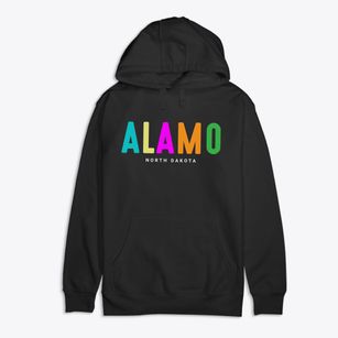 Alamo North Dakota Color Pop Premium Cotton Hoodie