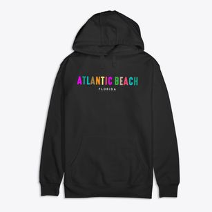 Atlantic Beach Florida Color Pop Premium Cotton Hoodie