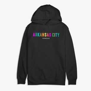 Arkansas City Kansas Color Pop Premium Cotton Hoodie