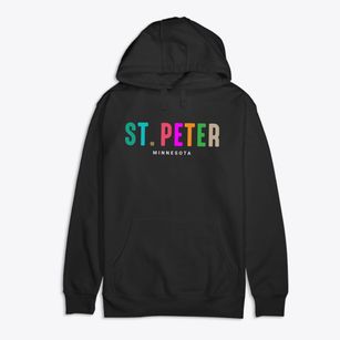 St. Peter Minnesota Color Pop Premium Cotton Hoodie