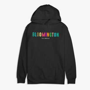 Bloomington Illinois Color Pop Premium Cotton Hoodie