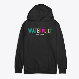 Watervliet New York Color Pop Premium Cotton Hoodie