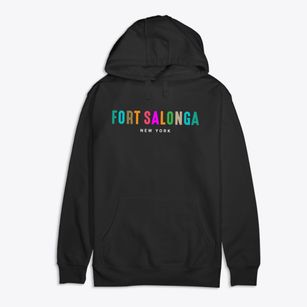 Fort Salonga New York Color Pop Premium Cotton Hoodie