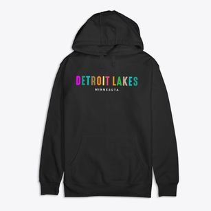 Detroit Lakes Minnesota Color Pop Premium Cotton Hoodie